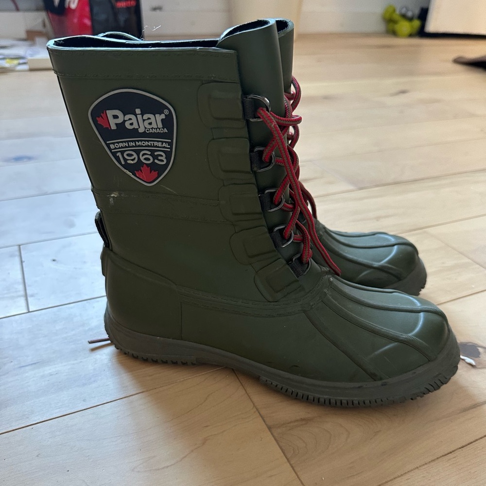 Pajar Kids Olive Green Snow Boots